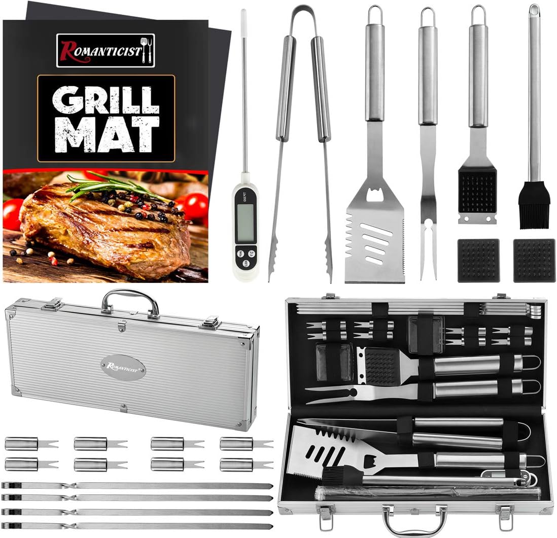 23-Piece BBQ Tool Set with Thermometer 23-Piece BBQ Tool Set with Thermometer