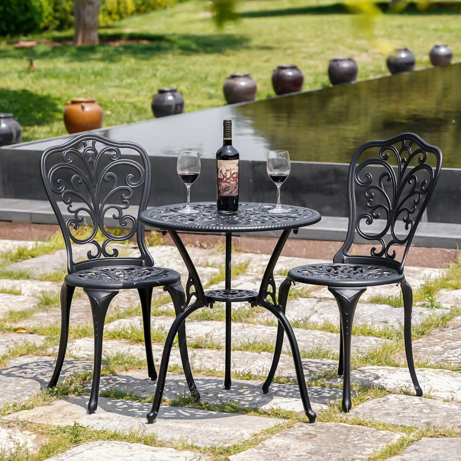 3-Piece Butterfly Outdoor Bistro Set