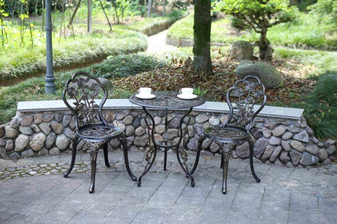3-Piece Cast Aluminum Bistro Set