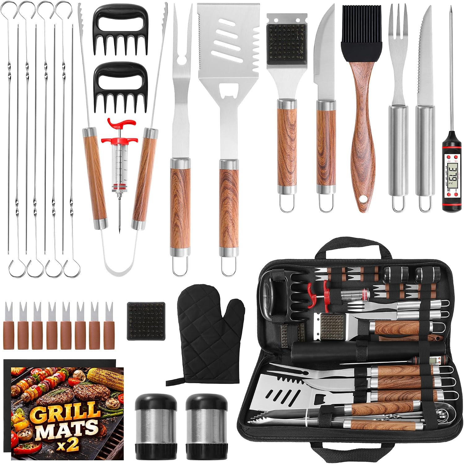 35-Piece BBQ Grill Tools Set