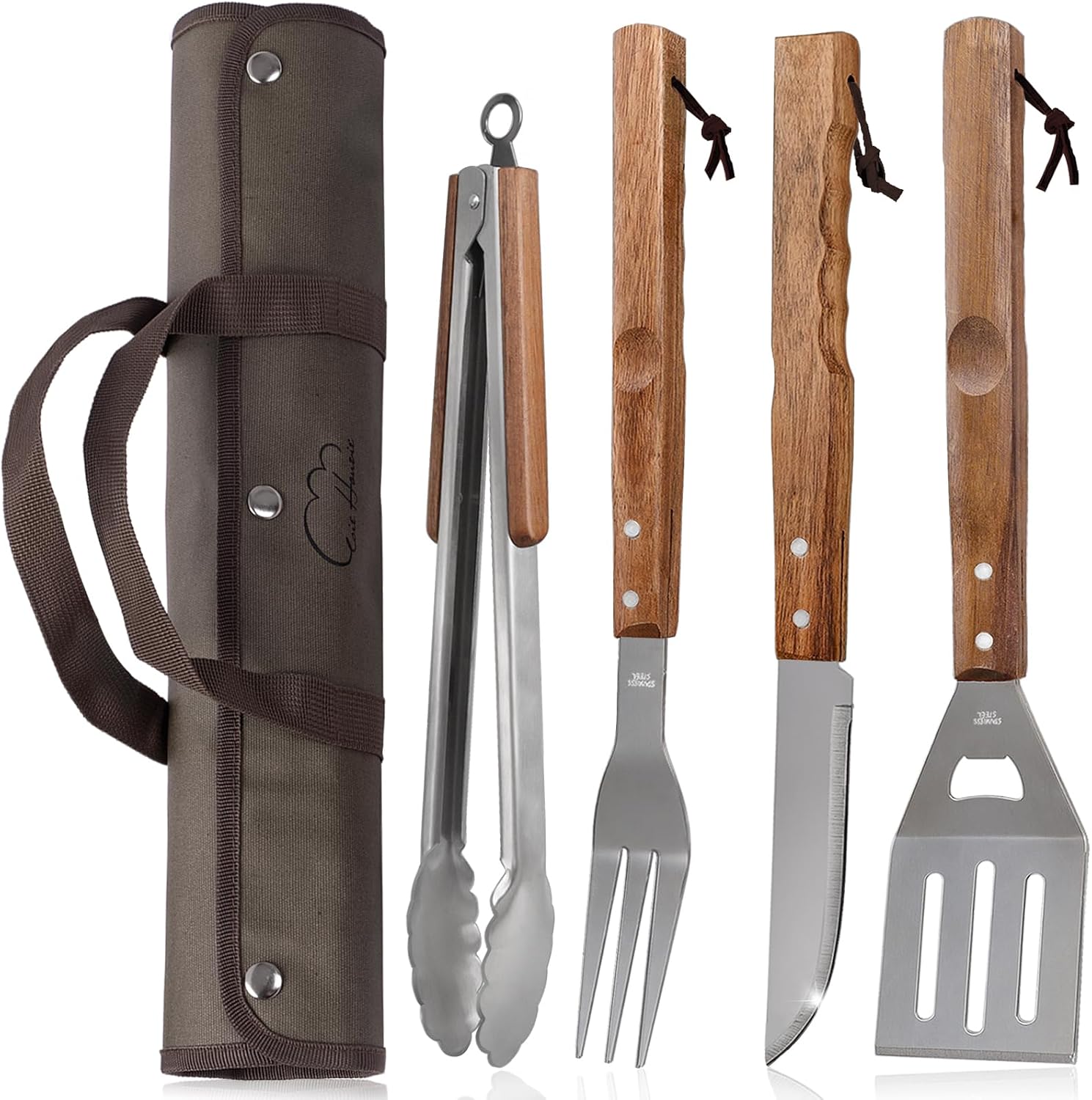 5-Piece Stainless Steel BBQ Utensil Set