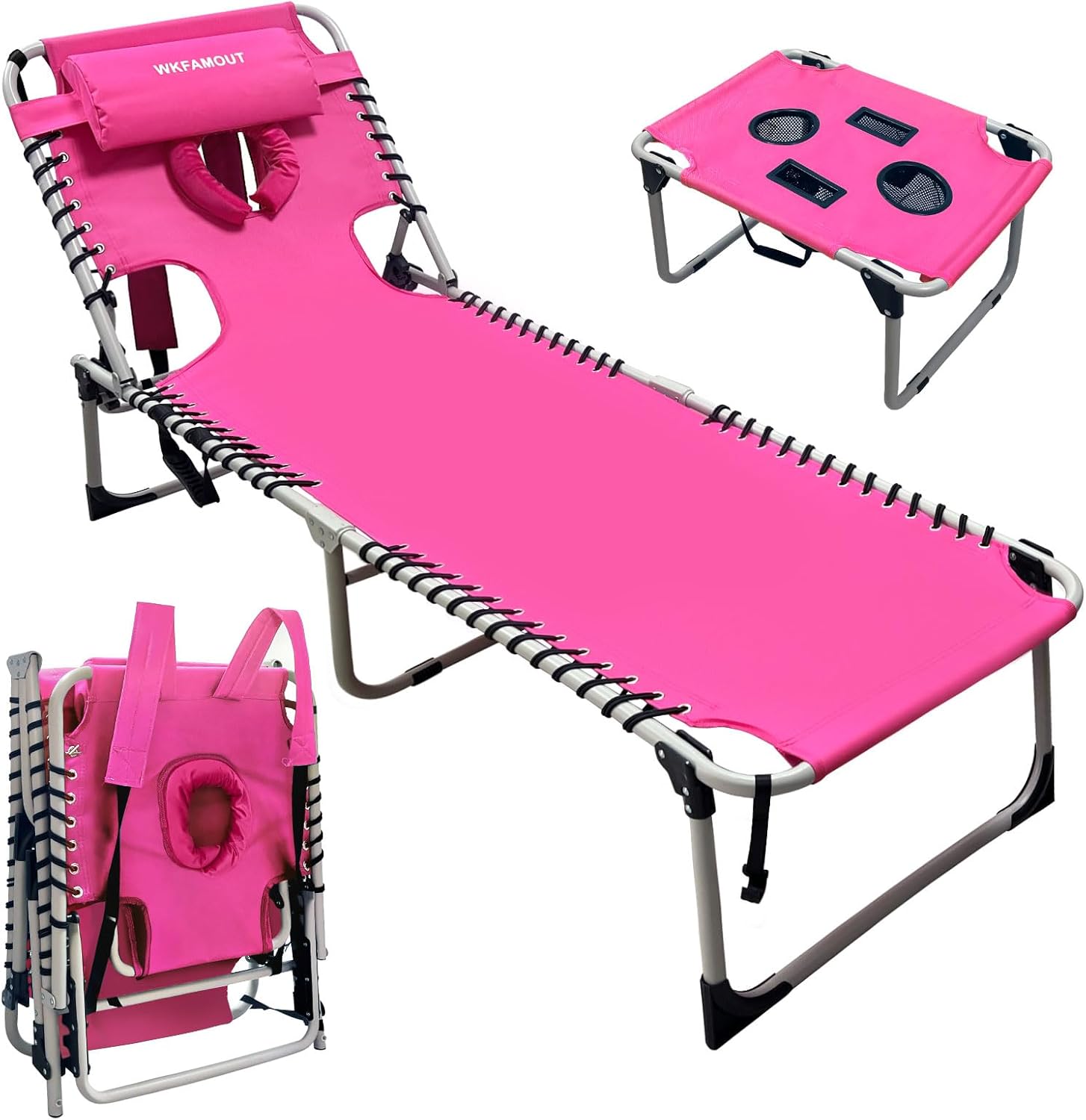 Folding Lounge Chair with Table