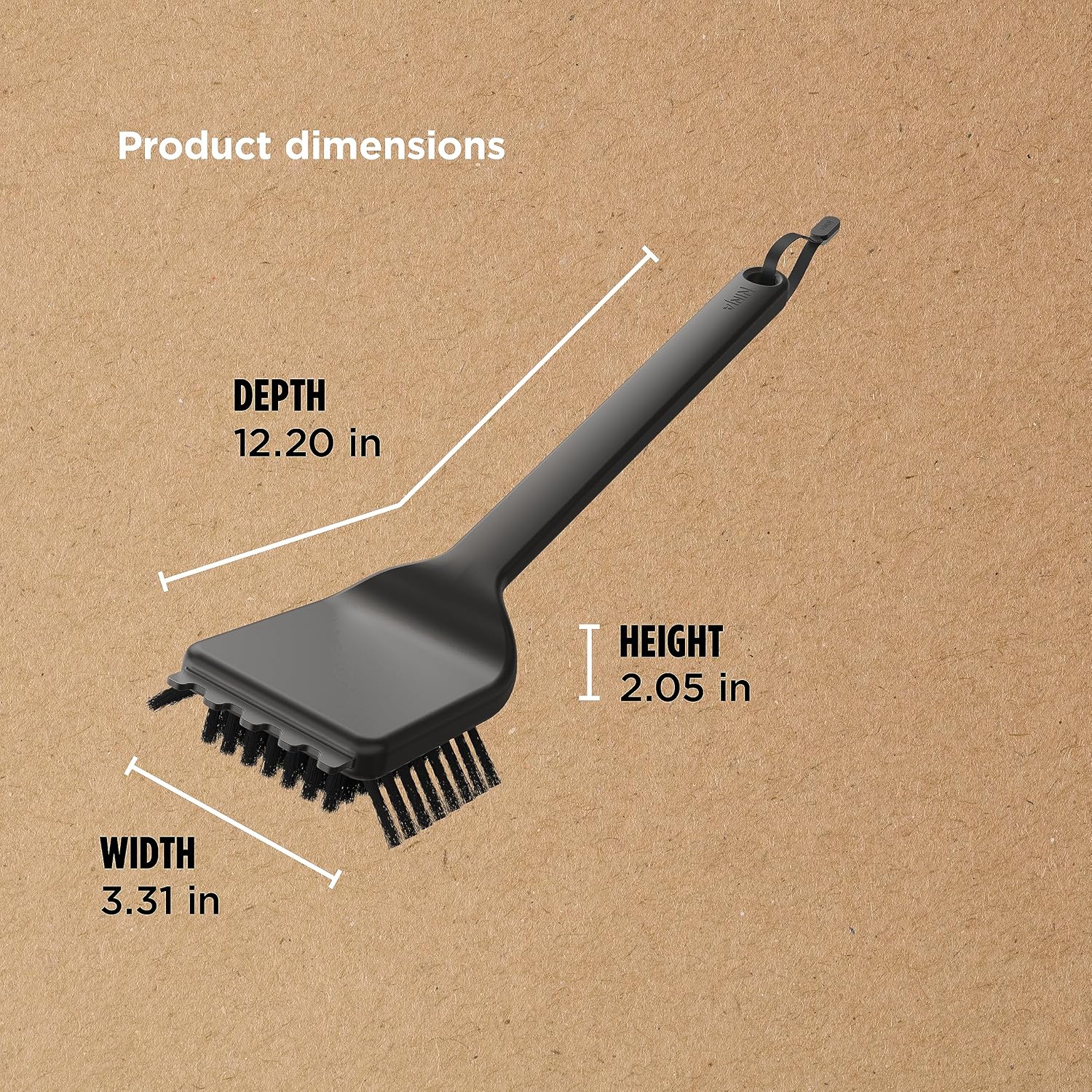 Grill Cleaning Brush with Scraper Tool