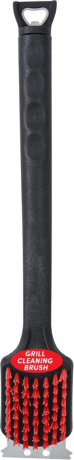 Grill Cleaning Brush with Scraper