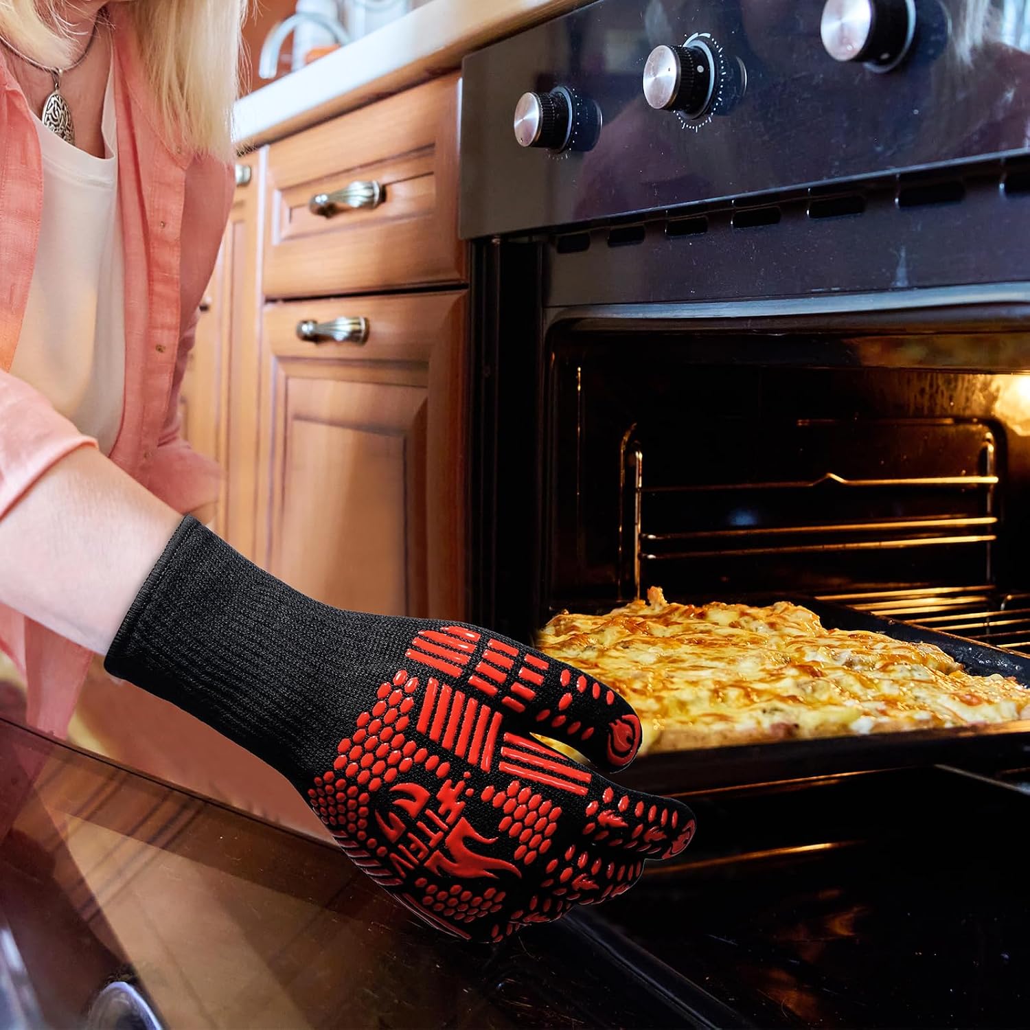 Heat Resistant BBQ Gloves with Grip