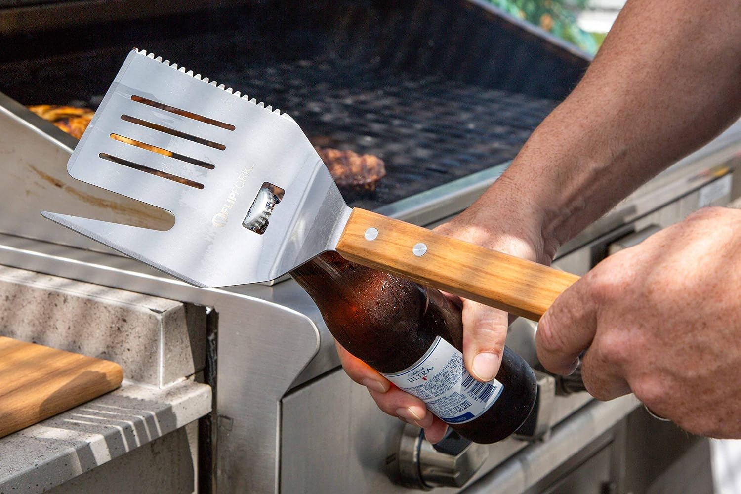 Multifunction Grill Spatula with Fork