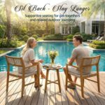 2-Piece Woven Rope Wood Armchair Set