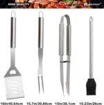 23-Piece BBQ Tool Set with Thermometer