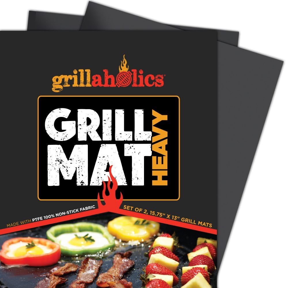 Set of 2 Nonstick Grill Mats