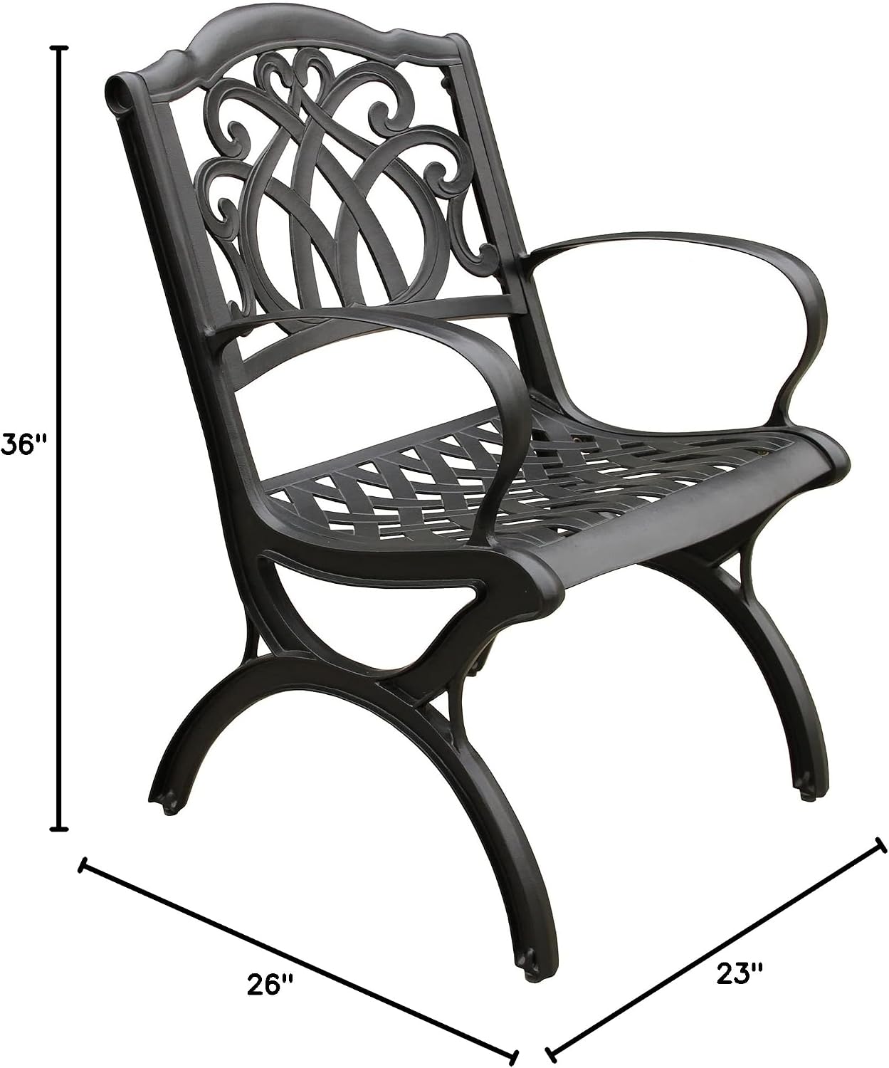 Traditional Cast Aluminum Dining Chair